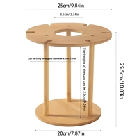 Support de rangement pour bouteilles de vin et verres à pied en bambou, pour table, bar à domicile, restaurant et hôtel