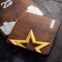 JN Souvenir cadeau Plaque de récompense en bois sculpté sur mesure Plaque en bois massif vierge personnalisée Trophy Awards