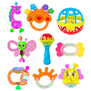 Ensemble de hochets et de jouets à mâcher pour nouveau-nés personnalisés, animaux suspendus en plastique, <span class=keywords><strong>hochet</strong></span> girafe, boule à <span class=keywords><strong>hochet</strong></span>, cloche à secouer, <span class=keywords><strong>hochet</strong></span> biberon pour bébé - Product Image 4