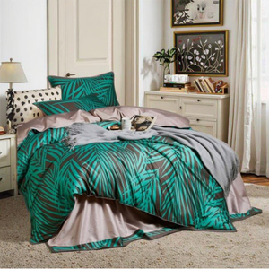 New <strong>Design</strong> Floral <strong>Printed</strong> 100% Cotton <strong>Bedsheet</strong> Duvet Cover <strong>Set</strong> 300TC for Home Use Bedroom Decor 3pcs with Stitching Technics - Product Image 1