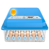 Incubateur Entièrement Automatique de 16 Œufs avec Éclosoir Automatique pour Poussins, Canards, Oies et Pigeons