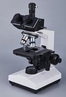 Z108 Portable LED Trinocular Biological Optical Microscope with High Magnification 40X-1000X and Double Layer Mechanical Stage