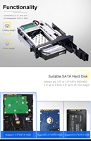 USB 3.0 SATA 6Gbps Server Chassis 5.25 "in lega di alluminio Hard Disk Mobile Rack Storage esterno Stock disponibile 1 anno di garanzia