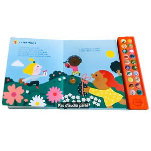 HXS HXS-AB016 <span class=keywords><strong>Livre</strong></span> <span class=keywords><strong>audio</strong></span> interactif en français pour la petite <span class=keywords><strong>enfance</strong></span> avec des musiques amusantes pour un apprentissage engageant 20 boutons - Product Image 4