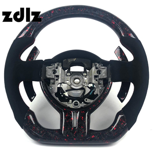 Volante Deportivo Personalizado de Fibra de Carbono y Cuero Negro para <span class=keywords><strong>Toyota</strong></span> 86 y Subaru BRZ con Levas de Cambio - Product Image 1