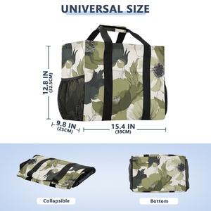 Sac de courses personnalisé en gros, écologique, grande capacité, réutilisable, durable, en polyester robuste avec poignée - Product Image 2