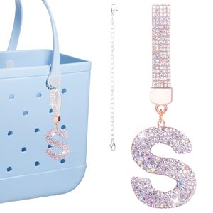 Abalorios de letras del alfabeto con borlas de diamantes para bolsos, compatibles con todos los modelos, para la vuelta al cole y accesorios de Halloween - Product Image 6