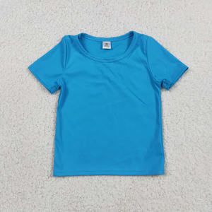 พร้อมส่ง เสื้อยืดเด็ก Lopw Moq สวมใส่สบาย เสื้อโยคะแขนสั้นสำหรับเด็กผู้หญิงช่วงฤดูร้อน - Product Image 6