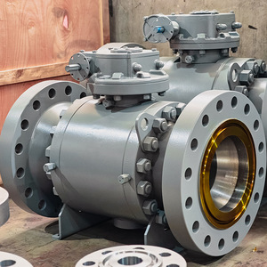 Q47f tuabin ổ đĩa Hướng dẫn sử dụng cố định A105 bóng van giả mạo mặt bích thép kết nối nước ODM PTFE niêm phong vật liệu bình thường - Product Image 4