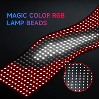 Devil Eyes LED matrice panneau écran lumière télécommande Animation affichage 1.2M 1.5M 2M pour voitures autres accessoires de lumière de voiture
