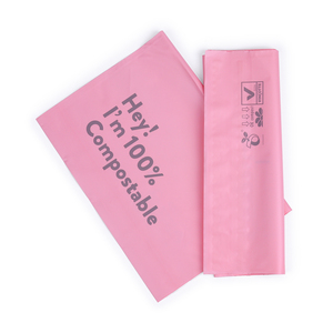 Bolsa de correo reutilizable biodegradable con logotipo personalizado, bolsa reciclable compostable para ropa o <span class=keywords><strong>embalaje</strong></span> exprés - Product Image 4