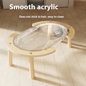 Acrílico mascota perro sofá gatos cama Animal casa al por mayor acrílico personalizado mascota dormir camas acrílico espacio gato arena cojín - Product Image 5