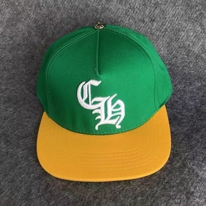 Casquette de baseball Ch Cro bleu marine brodée style hip-hop à visière plate en sergé de coton pour homme printemps-été - Product Image 4