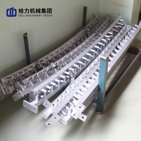 Tête de pulvérisation Banana Header pour machine de moulage CCM, tuyau de refroidissement incurvé à brumisation d'air en acier inoxydable 304 pour zone de refroidissement secondaire