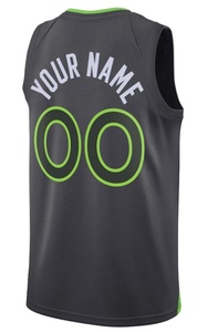 Nouveau <span class=keywords><strong>maillot</strong></span> de basket-ball à manches courtes respirant de haute qualité Minnesota avec logo en relief, design personnalisé pour adultes - Product Image 5