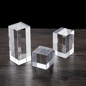 Bloc de cristal transparent K9 de qualité supérieure, scintillant, 50x50x80mm, bloc de cristal vierge pour gravure laser personnalisée - Product Image 4