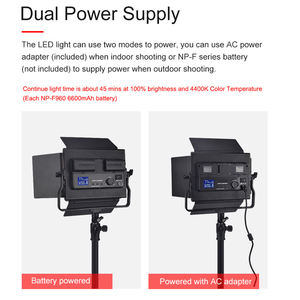 Censreal bicolore 540 perles LED panneau vidéo lumière 3200-5600K Kit d'éclairage pour YouTuber TikTok Studio Vlogger - Product Image 2