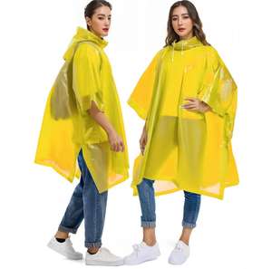 160g Non Jetable EVA Pluie <span class=keywords><strong>Cape</strong></span> Imprimé Logo Conception Long Semi Transparent Étanche Poncho pour <span class=keywords><strong>Vélo</strong></span> et Extérieur - Product Image 4