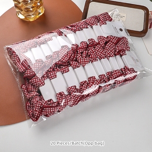 13cm Beauty <span class=keywords><strong>Red</strong></span> Polka Dot Bow Haar <span class=keywords><strong>Scrunchie</strong></span> Stoffen Paardenstaart Haarband voor Schattige Meisjes Studenten - Product Image 3