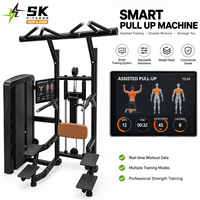 Machine de musculation assistée SK LZN3 pour tractions et dips, idéale pour la musculation du haut du corps en salle de sport commerciale et comme équipement d'entraînement multifonctionnel.