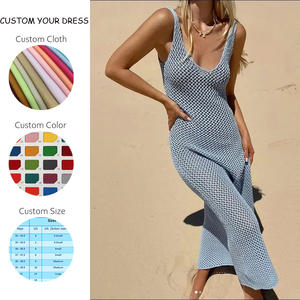 Abito <span class=keywords><strong>Lungo</strong></span> Casual da Donna in Puro <span class=keywords><strong>Cotone</strong></span> con Scollo a V, Schiena Scoperta, Sexy, Tinta Unita Naturale, <span class=keywords><strong>Bianco</strong></span>, per Spiaggia, Estivo, Personalizzabile OEM - Product Image 2