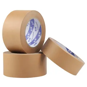 Pegamento de almidón YOUJIANG, embalaje reforzado con escritura de alta calidad, cinta de papel Kraft autoadhesiva engomada