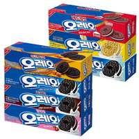 Biscuits Oreo en gros 100g Biscuits à la crème aromatisés à la fraise Snacks asiatiques Vente chaude