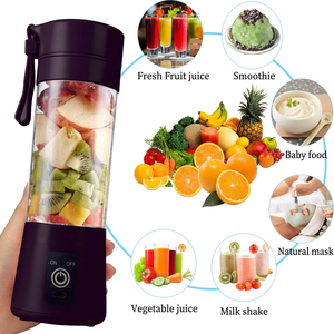 Factory Wholesale Customized Portable <b>Juicer</b> USB Charging Blender for Smoothie Fruit Juice <b>Vegetable</b> Juice for Home Car Travel - Product Image 1
