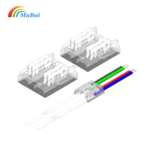 10MM 4Pin Strip wiring accessories RGB COB Strip wire terminal solderless connector For RGB COB Strip to wire connection