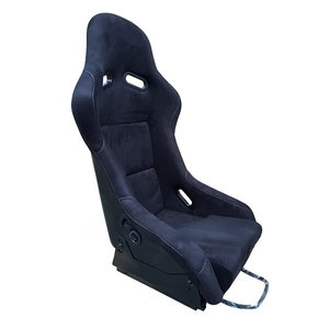 MR черный замшевый автомобиль белая линия для Гоночных сидений гоночных автокресел MR 2 - Product Image 4