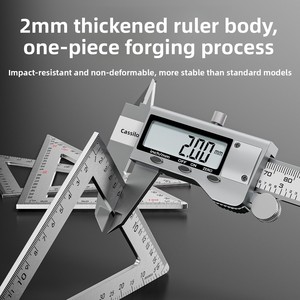 Righello Triangolare per Carpenteria in Acciaio Inox e Lega di Alluminio, <span class=keywords><strong>45</strong></span>° e 90° - Product Image 3