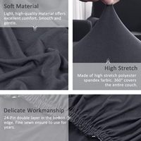 Housse de canapé d'angle en forme de L, style classique, en soie glacée brossée, extensible, 100 % polyester, couleur personnalisable, pour l'exportation