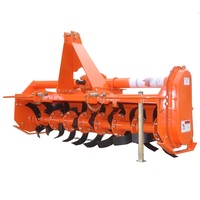 Rotocultor de Servicio Pesado con Profundidad de Labranza de 8-12 cm, Accionamiento por Cadena Lateral, Rotocultor Rotatorio para Tractor de 3 Puntos
