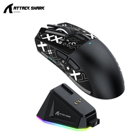 Souris de jeu sans fil X11 Attack Shark 1K Hz PAW3311 avec chargeur magnétique RGB et dock macro