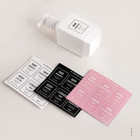 Usine directe pas cher Rectangle étanche salle de bain/cuisine/distributeur de savon cosmétique pour les mains autocollants d'étiquette de nettoyage amovibles