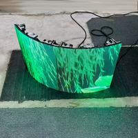 Pantallas LED Curvas de Alquiler a Todo Color para Interiores/Exteriores P2.604, P2.976; Pantallas LED Flexibles Curvas P3.91/P4.81 500x1000