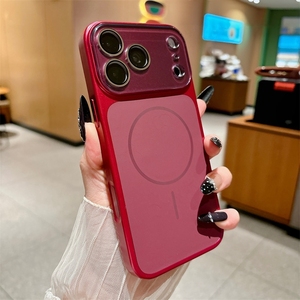 Coque magnétique en silicone liquide originale pour iPhone 18 Pro 17 16 Pro 15 Pro Max avec protection instantanée de l'appareil photo et finition mate changeante - Product Image 1