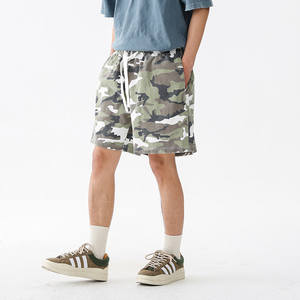 Shorts mi-longs imprimés <span class=keywords><strong>camouflage</strong></span> style rétro américain pour hommes et femmes, décontractés, amples, sportifs, 100% coton, élastiques, vêtements de travail - Product Image 2