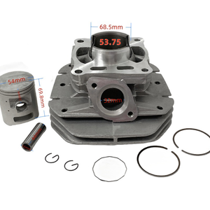 ฝาสูบรถจักรยานยนต์ใหม่ 53.75 มม. 125 ซีซี อะลูมิเนียมและเหล็ก สำหรับเปลี่ยนอะไหล่ส่วนบนของเครื่องยนต์ยามาฮ่า Y125Z/Y125ZR - Product Image 2