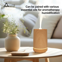 Humidificateur ultrasonique silencieux 30 dB à rayures verticales 110 ml avec veilleuse LED chaude pour chambre, bureau, toilettes, diffuseur d'arômes