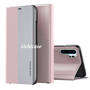Lichicase Business Cuir Côté Galvanoplastie Placage <span class=keywords><strong>De</strong></span> <span class=keywords><strong>Protection</strong></span> Téléphone Portable Couvre Pour <span class=keywords><strong>Huawei</strong></span> <span class=keywords><strong>P30</strong></span> Pro Stand Case - Product Image 6