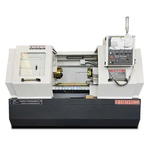 CK6136 Luyoung maquinaria gran oferta máquina de torno cnc cama plana GSK metal automático 3 mandril torno cnc