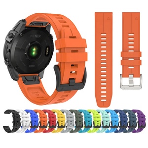 <span class=keywords><strong>Bracelet</strong></span> en silicone <span class=keywords><strong>Quickfit</strong></span> 22 mm 26 mm pour Garmin Fenix 8/7X/6X/5, <span class=keywords><strong>bracelet</strong></span> pour Garmin 5 Plus, bande souple - Product Image 1