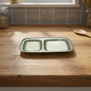 Plateau de service décoratif en acier inoxydable à motif de fruits, finition miroir, robuste, écologique, compatible lave-vaisselle, pour les collations - Product Image 3