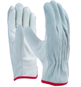 Gants de conduite en cuir de chèvre et cuir fendu Gants de travail de sécurité durables pour l'industrie, la construction et l'extérieur - Product Image 4