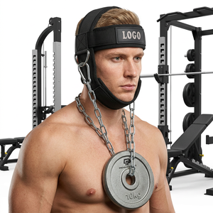 Arnés de Cabeza de Algodón y Poliéster para Levantamiento de Pesas, Metálico, Resistente, Cómodo, para Gimnasio, de Saar Industries - Product Image 1