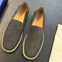 Mocassins décontractés de style italien, baskets en cuir véritable, chaussures pour hommes pour tous les jours, toutes saisons, mocassins perforés