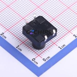 TS-1003-11026 Tactile Switch Through hole Component (THT)-4P,12x12mm Switch Single Pole Single Throw 2.6N Through Hole 12mm - Product Image 2