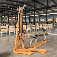 MJD-W42 En promotion : Appareil d'entraînement Pilates à poulie en bois de hêtre, à résistance réglable, pour exercices de rotation corporelle, pour salle de sport et studio