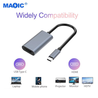 Câbles accessoires couramment utilisés 4k 30hz Type C mâle vers HDMI femelle câble convertisseur USB C vers HDMI adaptateur pour ordinateur portable HDTV